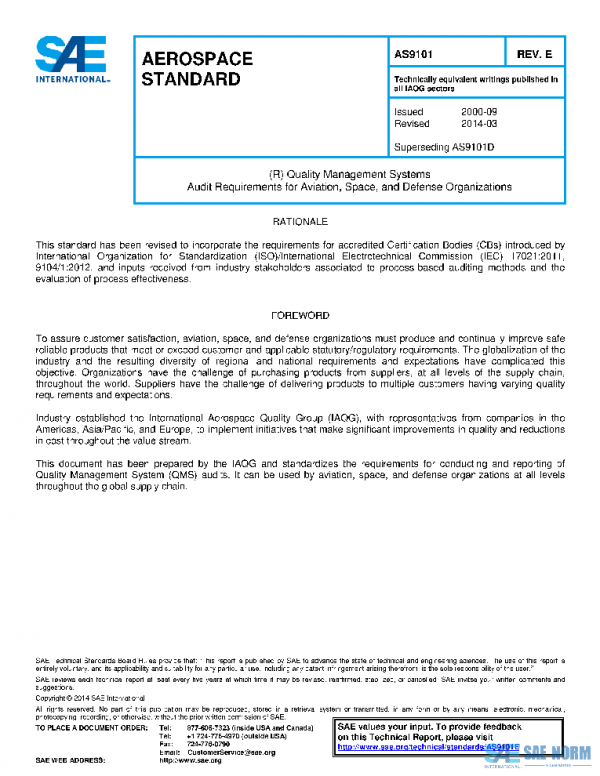 SAE AS9101E PDF