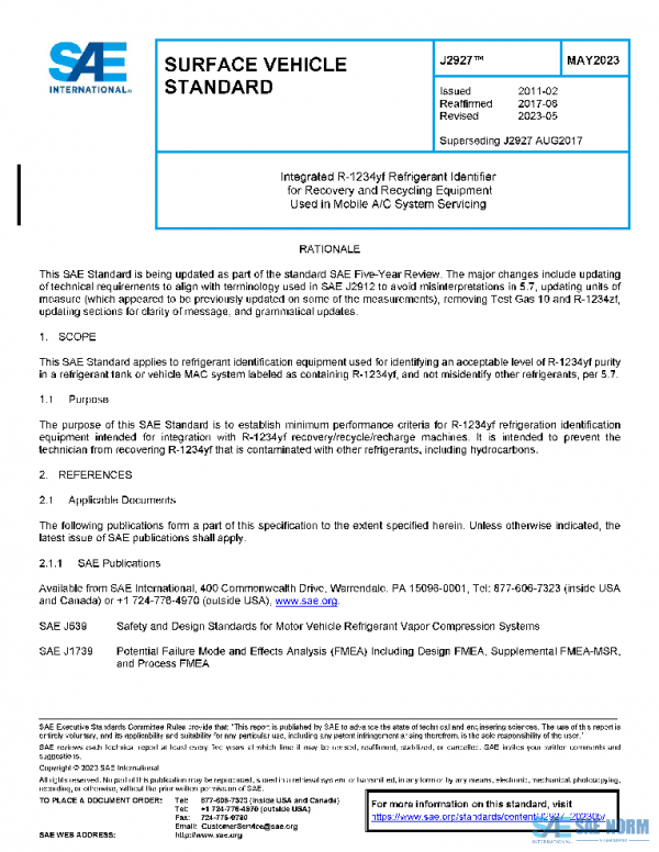 SAE J2927_202305 PDF