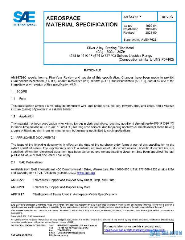 SAE AMS4762C PDF