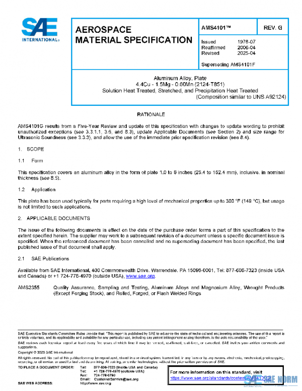 SAE AMS4101G PDF