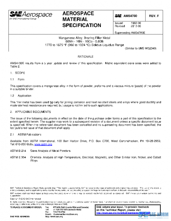SAE AMS4780F PDF