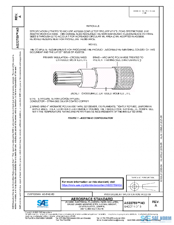 SAE AS22759/43A PDF SAE AS22759/43A PDF