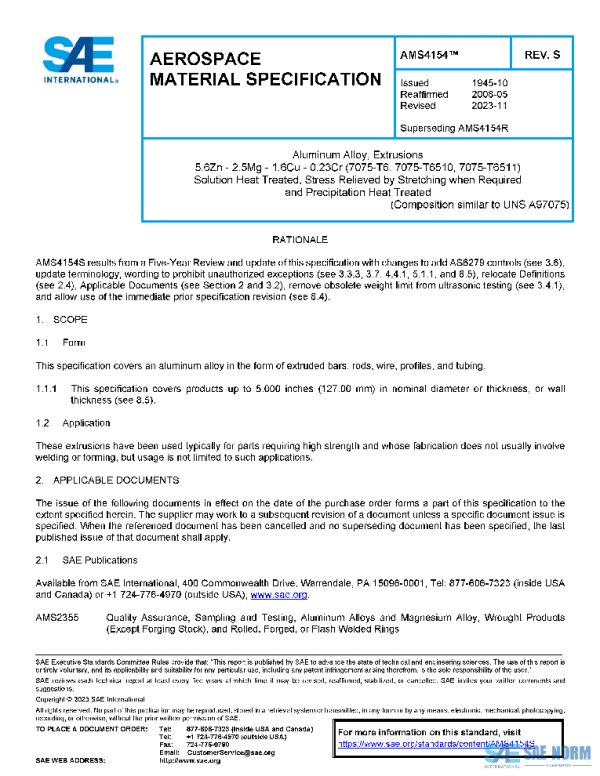 SAE AMS4154S PDF