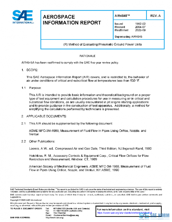 SAE AIR4545A PDF 2026