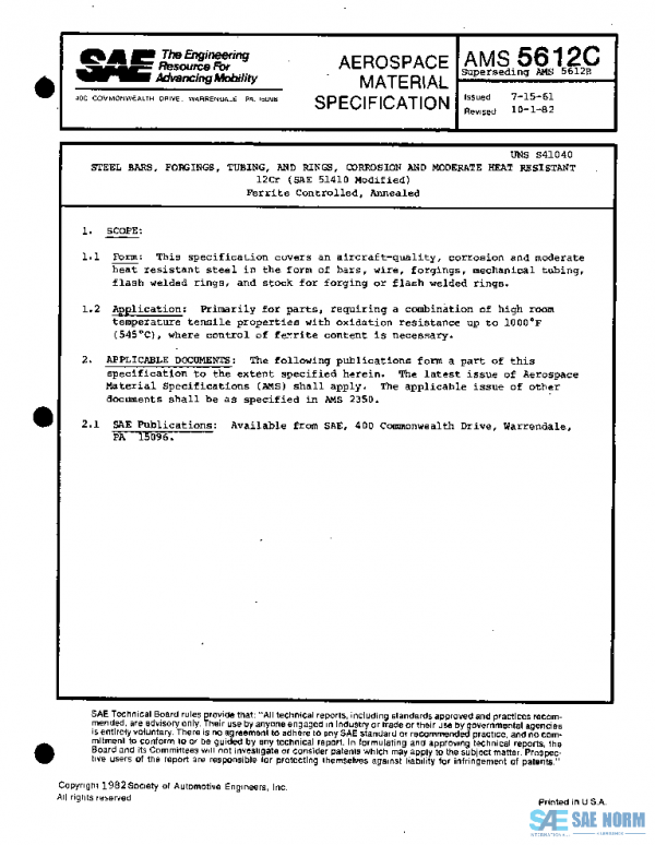 SAE AMS5612C PDF