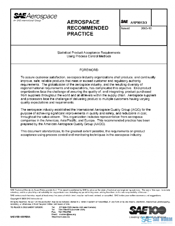 SAE ARP9013/3 PDF