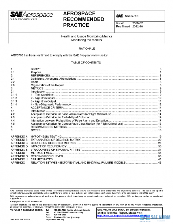 SAE ARP5783 PDF
