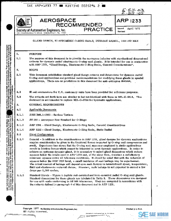 SAE ARP1233 PDF SAE ARP1233 PDF