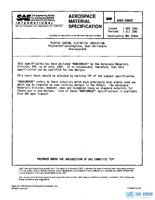 SAE AMS3584C PDF SAE AMS3584C PDF