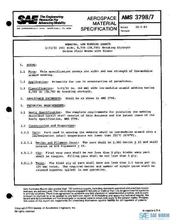 SAE AMS3798/7 PDF