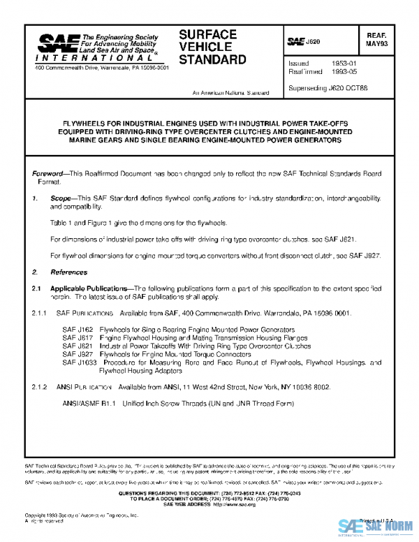 SAE J620_199305 PDF