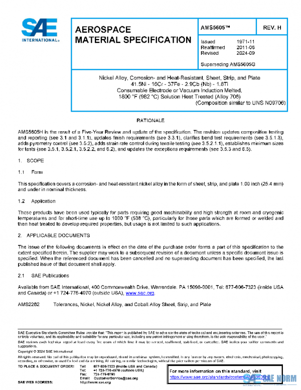SAE AMS5605H PDF