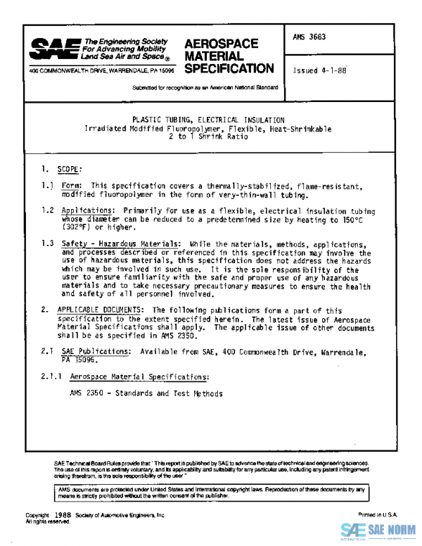 SAE AMS3683 PDF SAE AMS3683 PDF