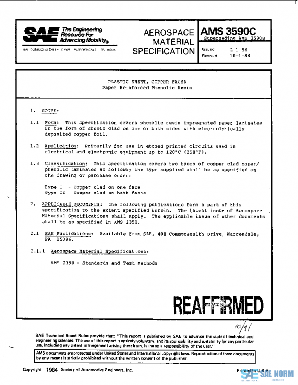 SAE AMS3590C PDF SAE AMS3590C PDF
