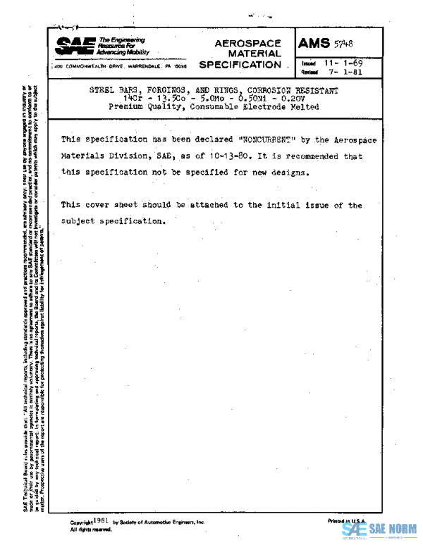 SAE AMS5748 PDF SAE AMS5748 PDF