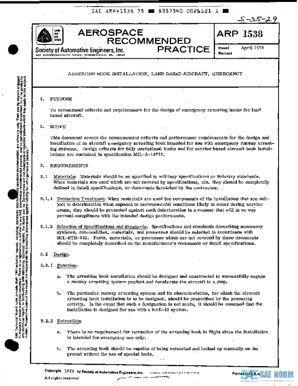 SAE ARP1538 PDF