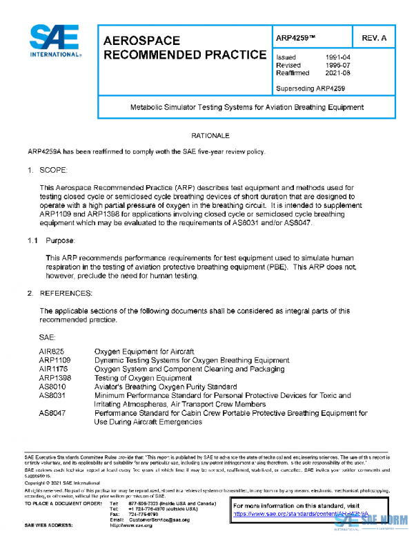 SAE ARP4259A PDF