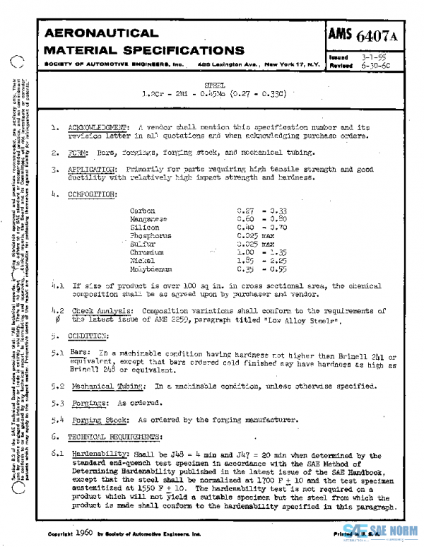 SAE AMS6407A PDF SAE AMS6407A PDF