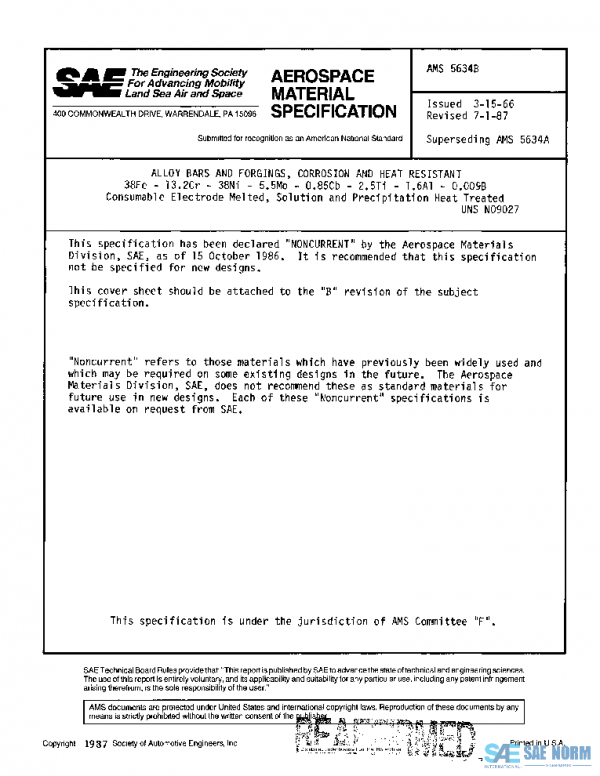SAE AMS5634B PDF
