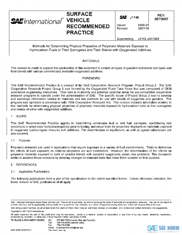 SAE J1748_200709 PDF SAE J1748_200709 PDF