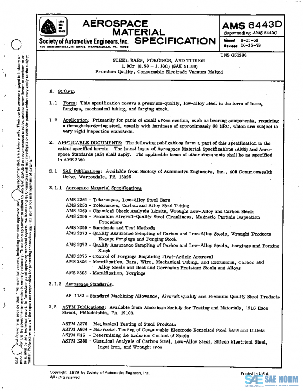 SAE AMS6443D PDF