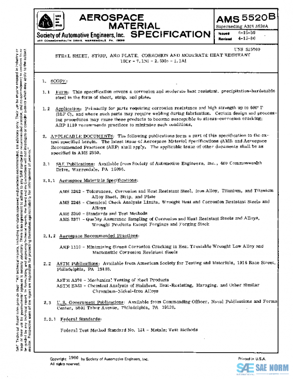 SAE AMS5520B PDF SAE AMS5520B PDF