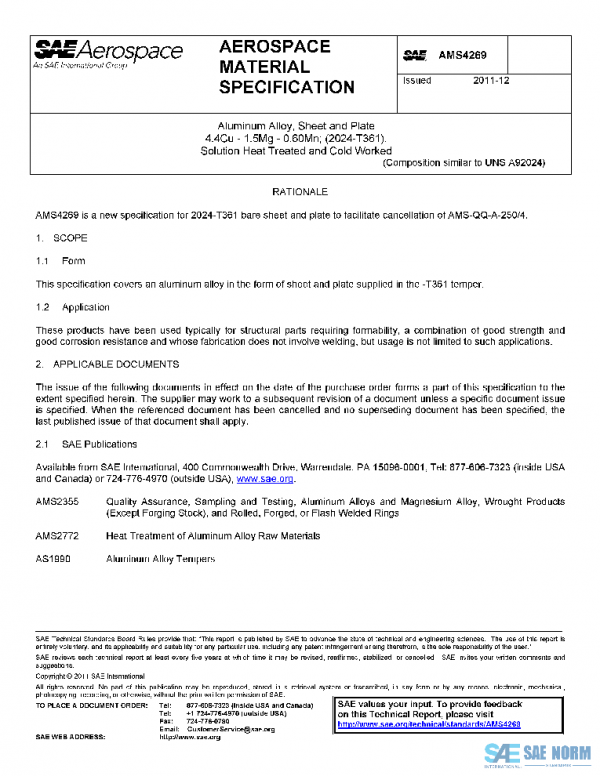 SAE AMS4269 PDF