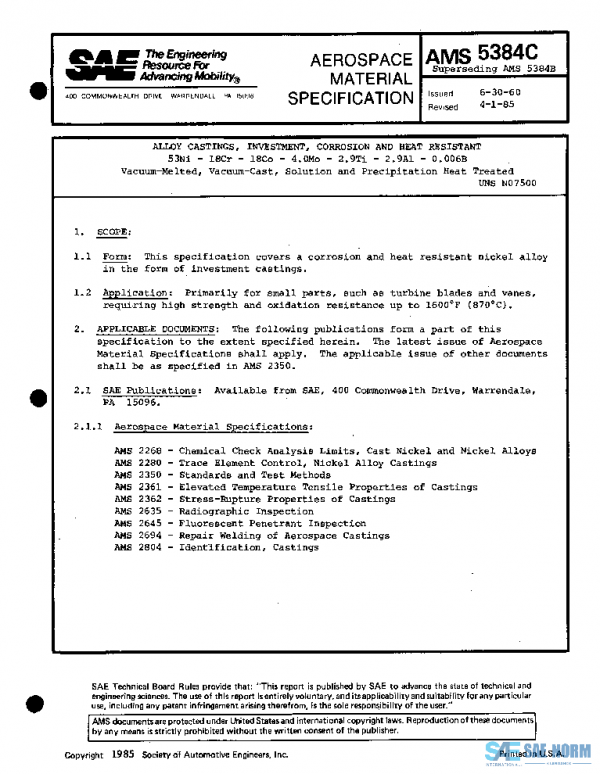 SAE AMS5384C PDF