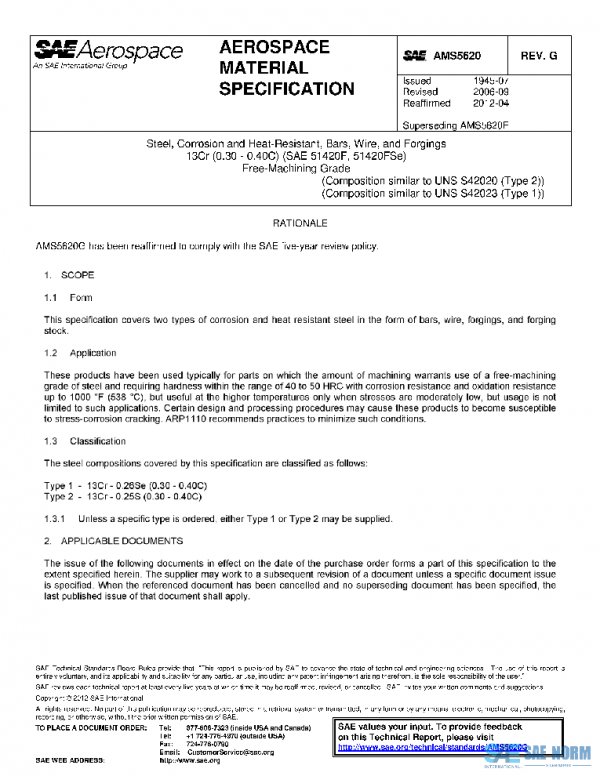SAE AMS5620G PDF