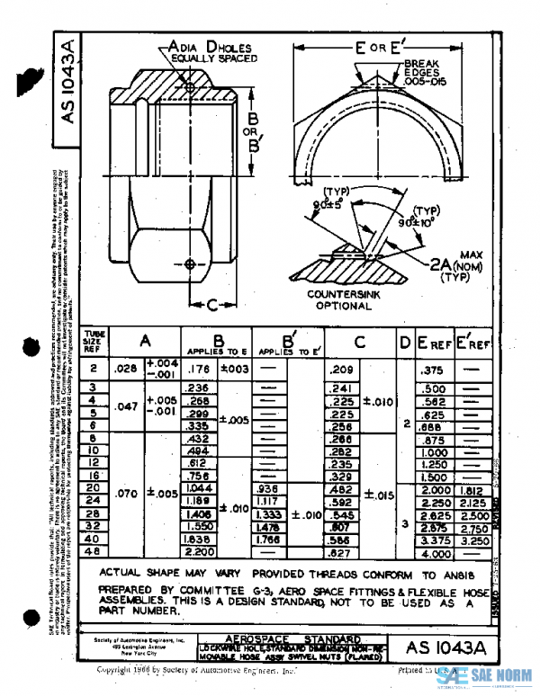 SAE AS1043A PDF