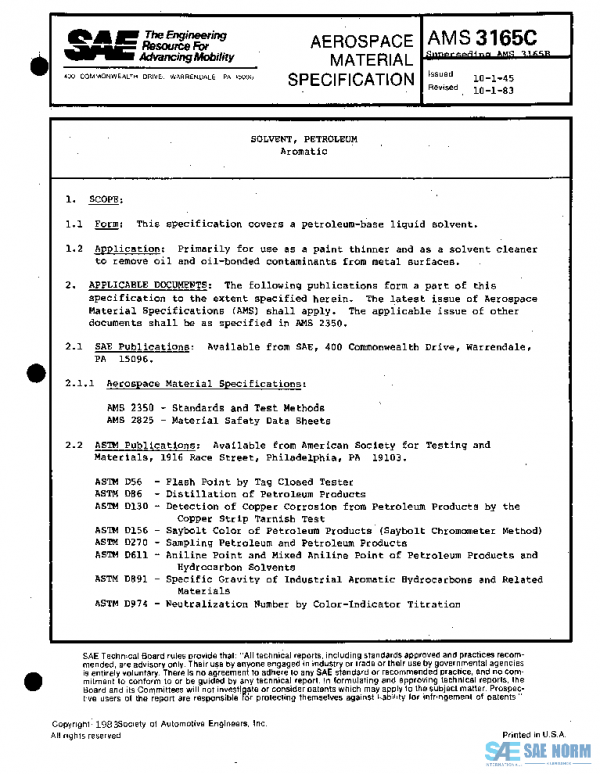 SAE AMS3165C PDF