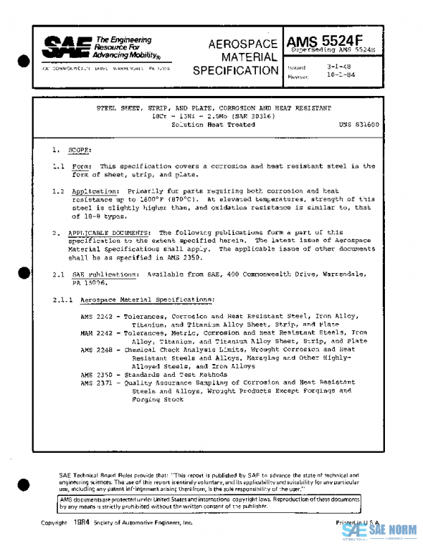 SAE AMS5524F PDF