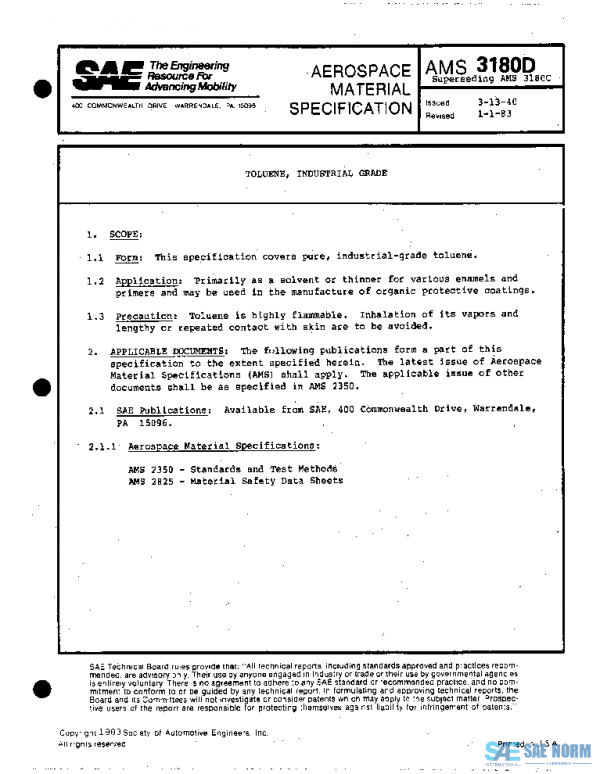 SAE AMS3180D PDF