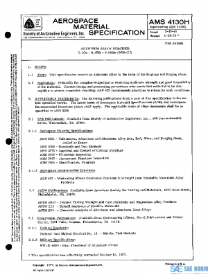 SAE AMS4130H PDF