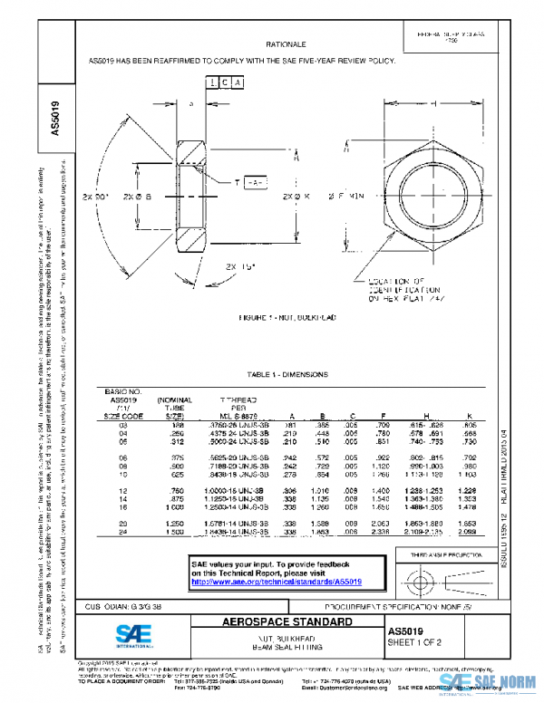 SAE AS5019 PDF SAE AS5019 PDF