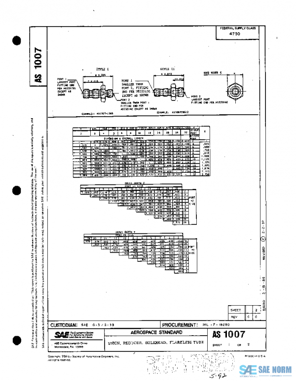 SAE AS1007C PDF