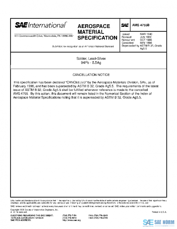 SAE AMS4755B PDF