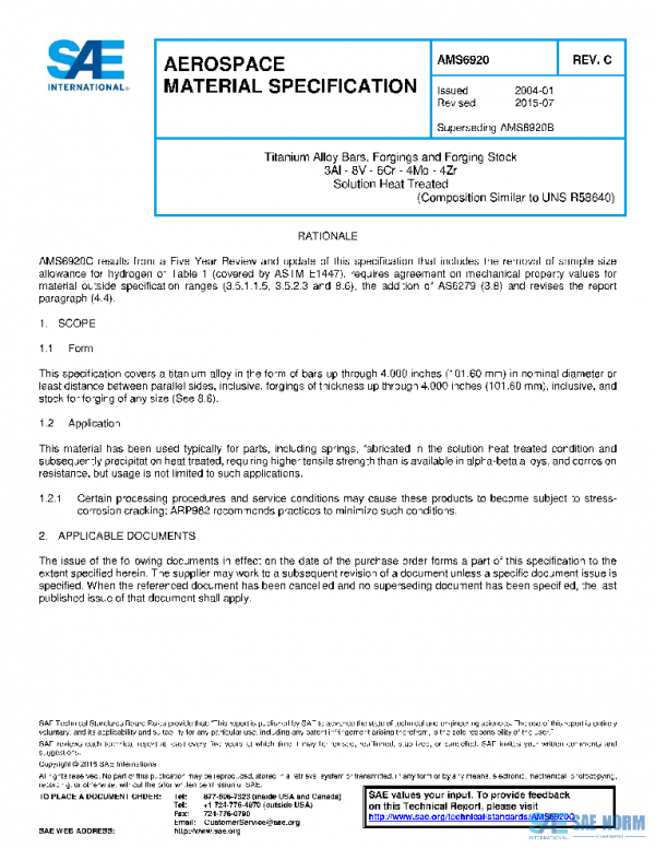 SAE AMS6920C PDF