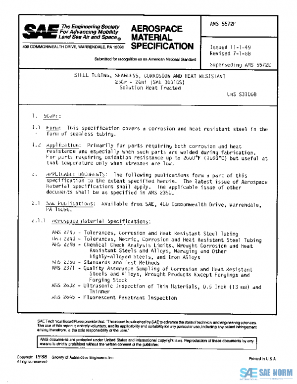SAE AMS5572F PDF SAE AMS5572F PDF