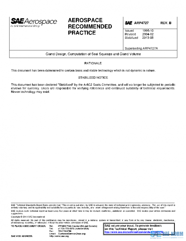 SAE ARP4727B PDF SAE ARP4727B PDF