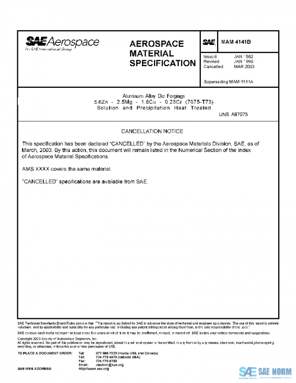 SAE MAM4141B PDF