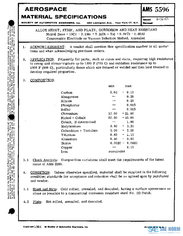 SAE AMS5596 PDF