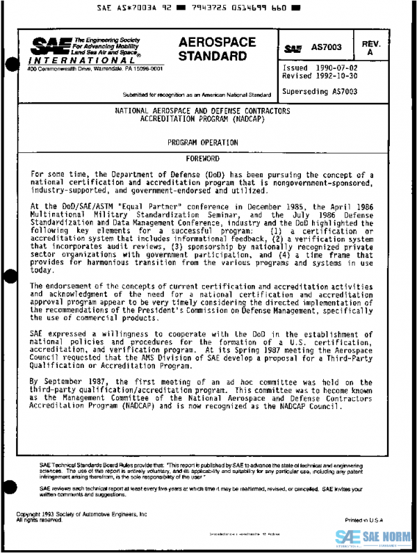 SAE AS7003A PDF