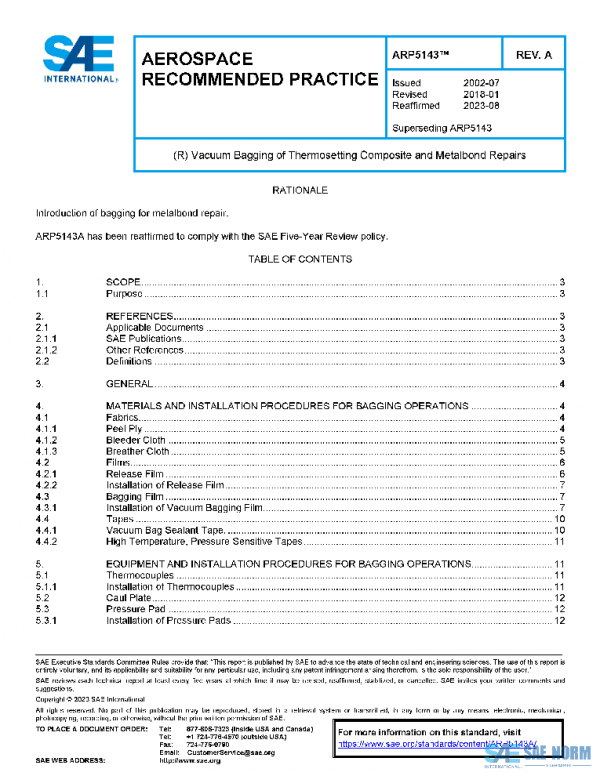 SAE ARP5143A PDF SAE ARP5143A PDF