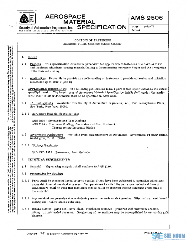 SAE AMS2506 PDF