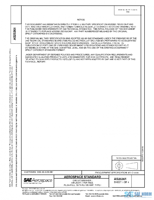 SAE AS25361 PDF SAE AS25361 PDF