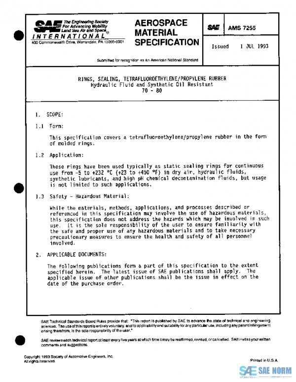 SAE AMS7255 PDF