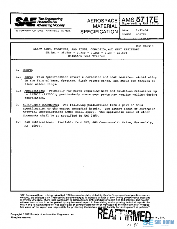 SAE AMS5717E PDF SAE AMS5717E PDF