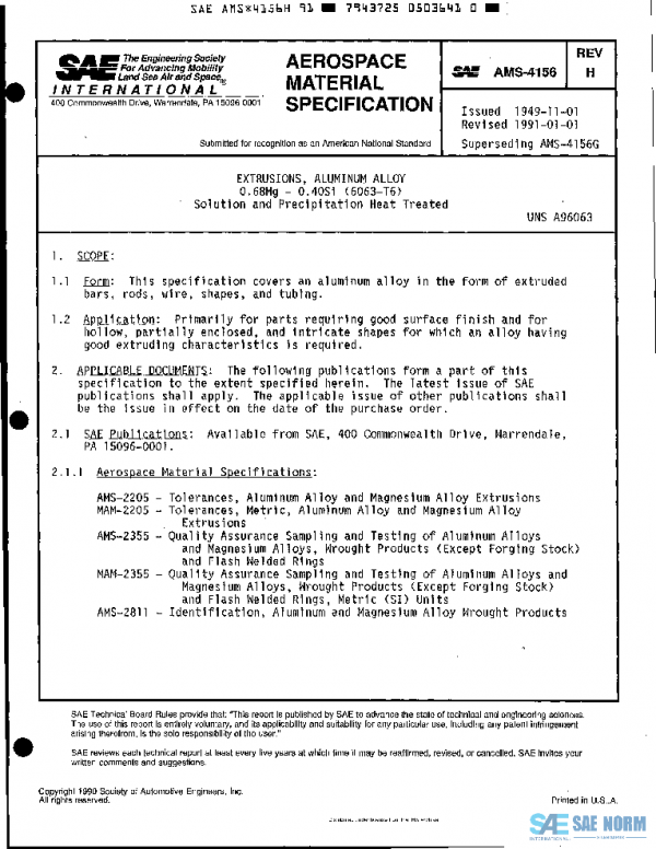 SAE AMS4156H PDF