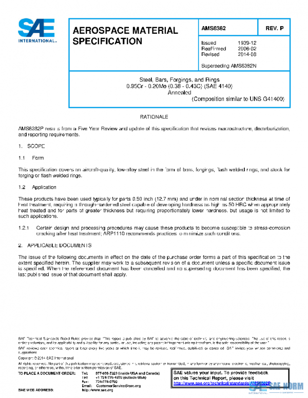 SAE AMS6382P PDF SAE AMS6382P PDF